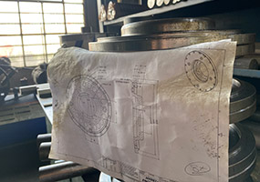 CNC machining 2D drawing